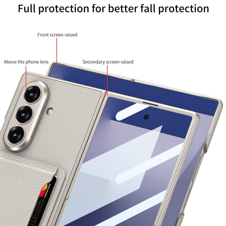 For Samsung Galaxy Z Fold7 5G GKK Integrated Ultra-thin Leather Phone Case with Card Slots