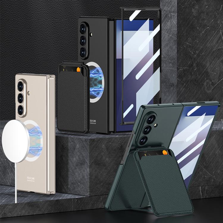 For Samsung Galaxy Z Fold7 5G GKK Integrated Magnetic Folding Card Bag Phone Case