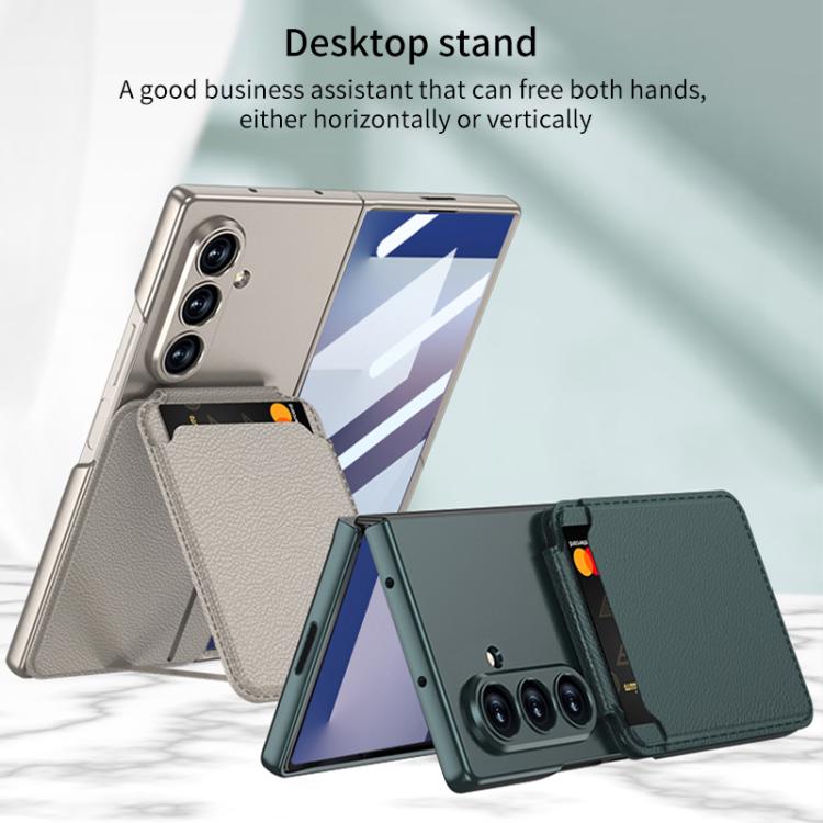 For Samsung Galaxy Z Fold7 5G GKK Integrated Magnetic Folding Card Bag Phone Case