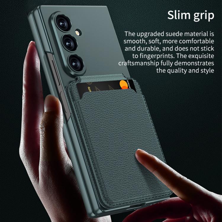 For Samsung Galaxy Z Fold7 5G GKK Integrated Magnetic Folding Card Bag Phone Case