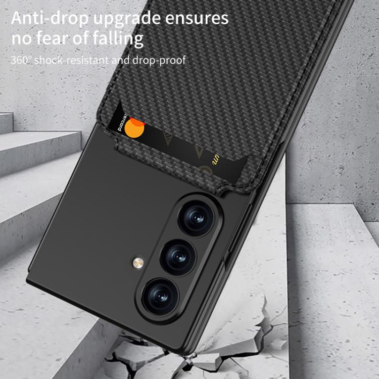 For Samsung Galaxy Z Fold7 5G GKK Integrated Magnetic Folding Card Bag Phone Case