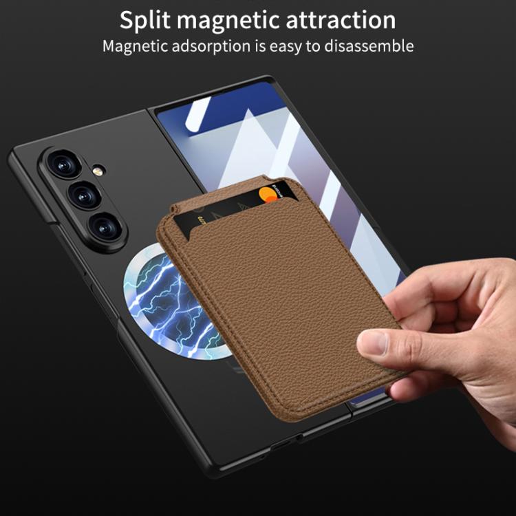For Samsung Galaxy Z Fold7 5G GKK Integrated Magnetic Folding Card Bag Phone Case