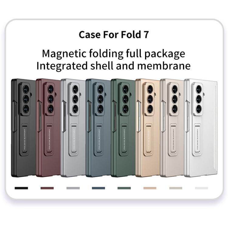 For Samsung Galaxy Z Fold7 5G GKK Integrated HD Film Magnetic Folding Full Cover Phone Case