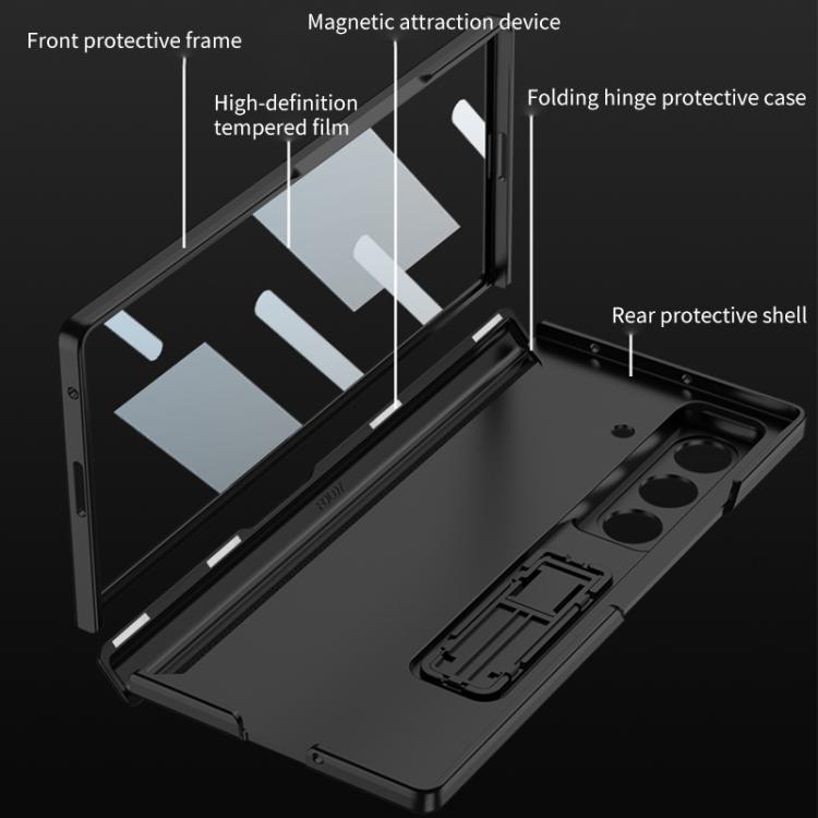 For Samsung Galaxy Z Fold7 5G GKK Integrated HD Film Magnetic Folding Full Cover Phone Case