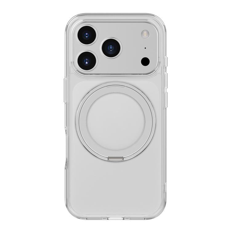 For iPhone 17 Pro Kalebol Frosted MagSafe Holder Acrylic Hybrid TPU Phone Case