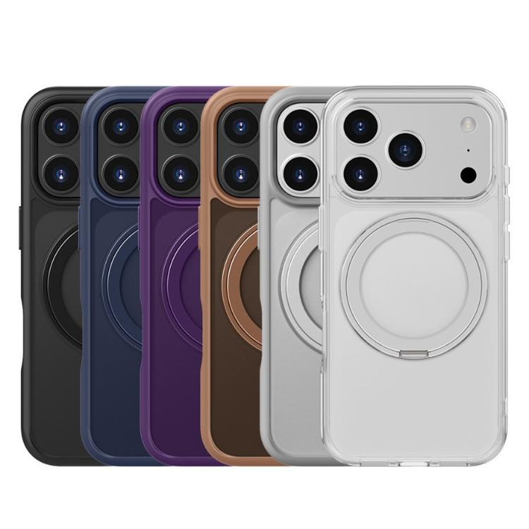For iPhone 17 Kalebol Frosted MagSafe Holder Acrylic Hybrid TPU Phone Case