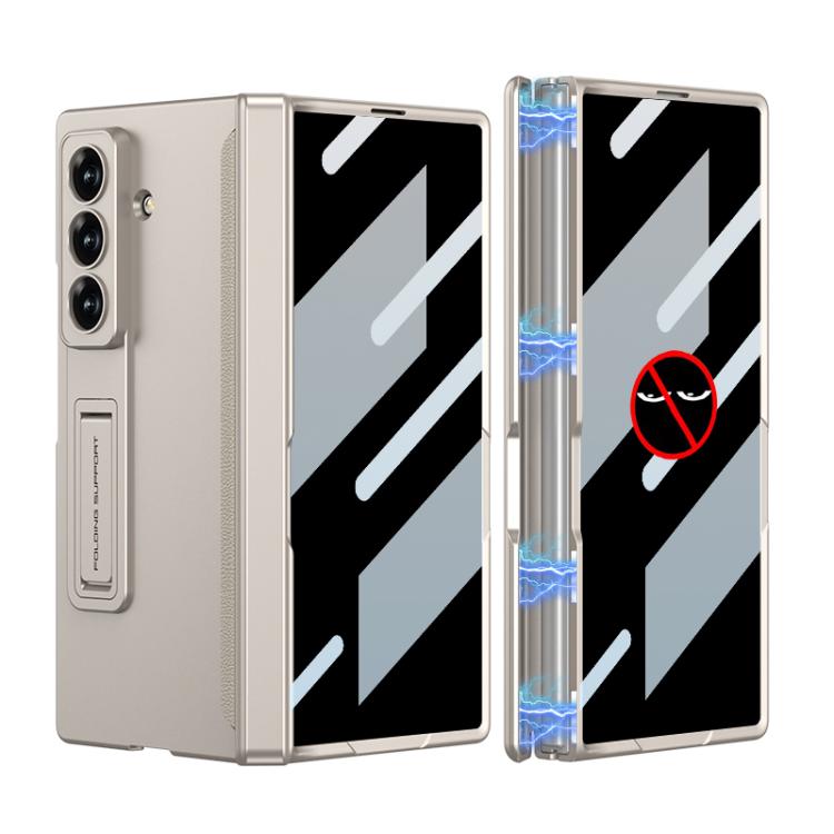 For Samsung Galaxy Z Fold7 5G GKK Integrated Privacy Film Magnetic Folding Full Cover Phone Case