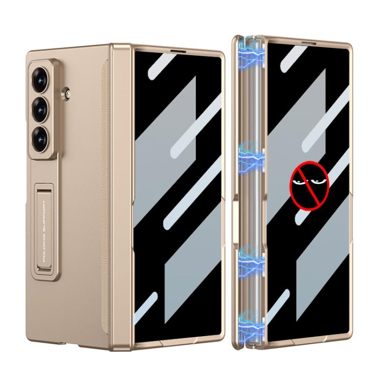For Samsung Galaxy Z Fold7 5G GKK Integrated Privacy Film Magnetic Folding Full Cover Phone Case