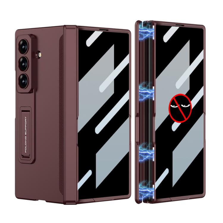 For Samsung Galaxy Z Fold7 5G GKK Integrated Privacy Film Magnetic Folding Full Cover Phone Case