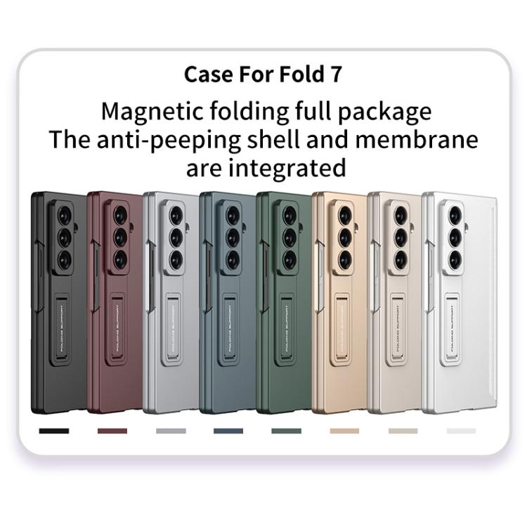 For Samsung Galaxy Z Fold7 5G GKK Integrated Privacy Film Magnetic Folding Full Cover Phone Case
