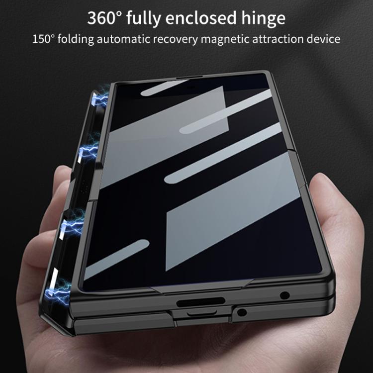 For Samsung Galaxy Z Fold7 5G GKK Integrated Privacy Film Magnetic Folding Full Cover Phone Case