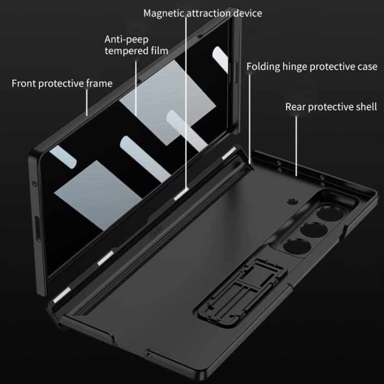 For Samsung Galaxy Z Fold7 5G GKK Integrated Privacy Film Magnetic Folding Full Cover Phone Case