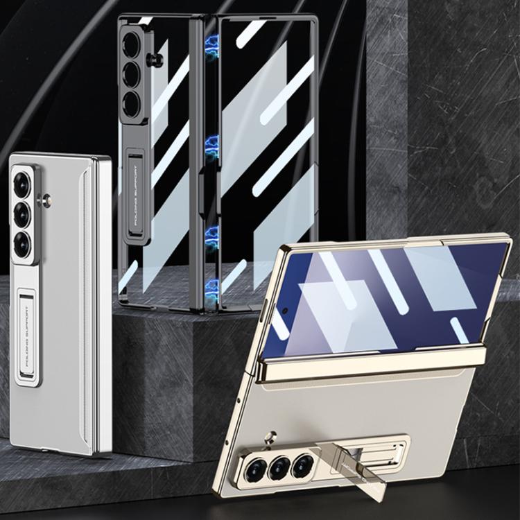 For Samsung Galaxy Z Fold7 5G GKK Integrated Magnetic Phantom Hinge Phone Case with Holder