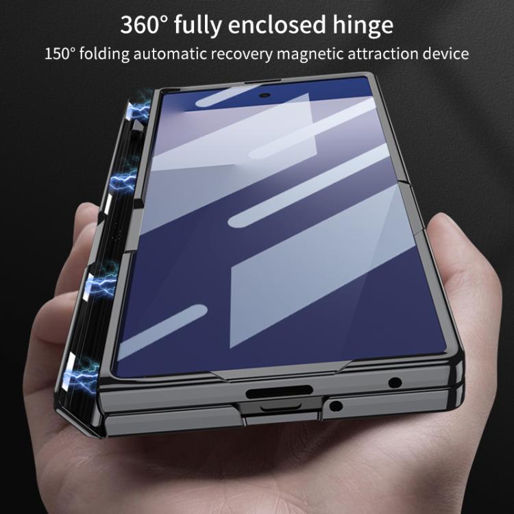 For Samsung Galaxy Z Fold7 5G GKK Integrated Magnetic Phantom Hinge Phone Case with Holder