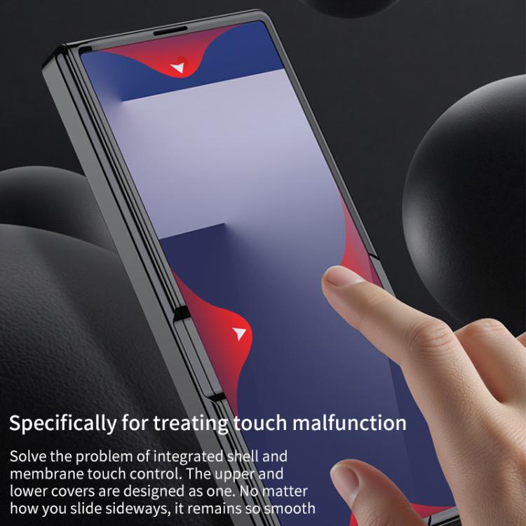 For Samsung Galaxy Z Fold7 5G GKK Integrated Magnetic Phantom Hinge Phone Case with Holder