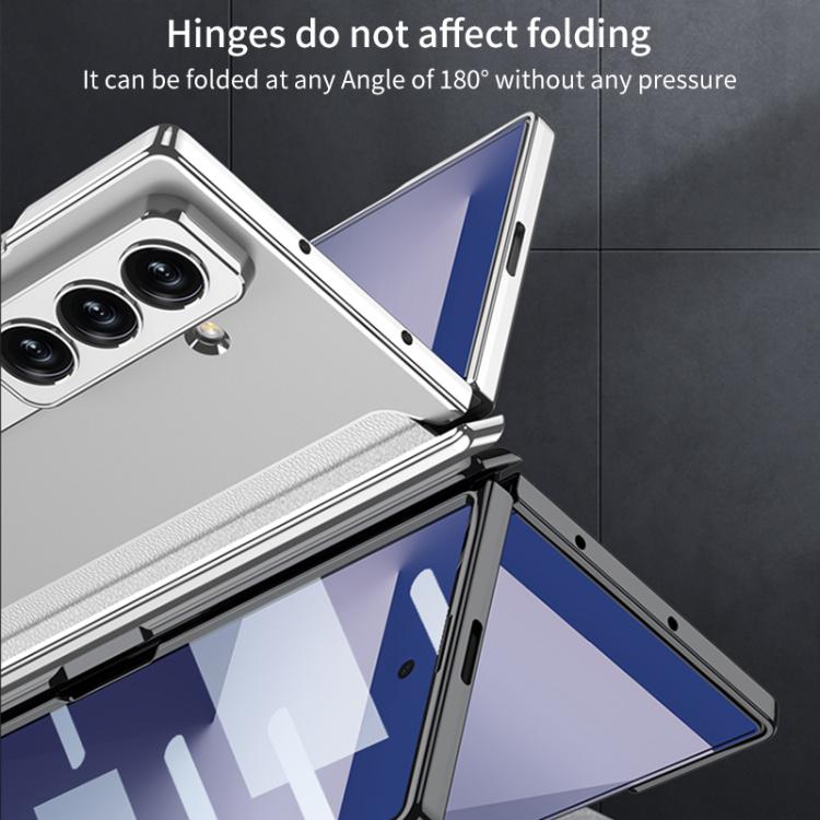 For Samsung Galaxy Z Fold7 5G GKK Integrated Magnetic Phantom Hinge Phone Case with Holder