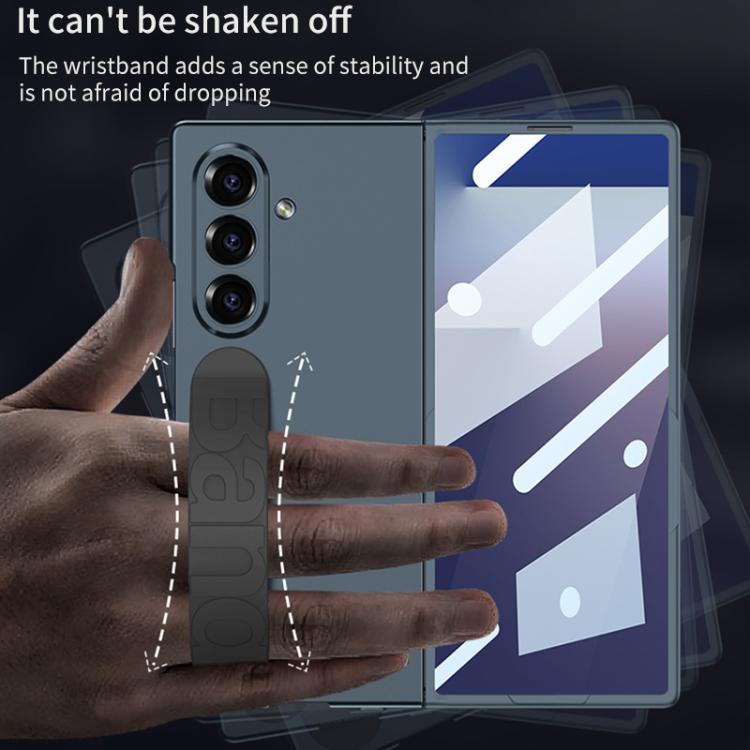 For Samsung Galaxy Z Fold7 5G GKK Integrated Silicone Wristband Folding Phone Case