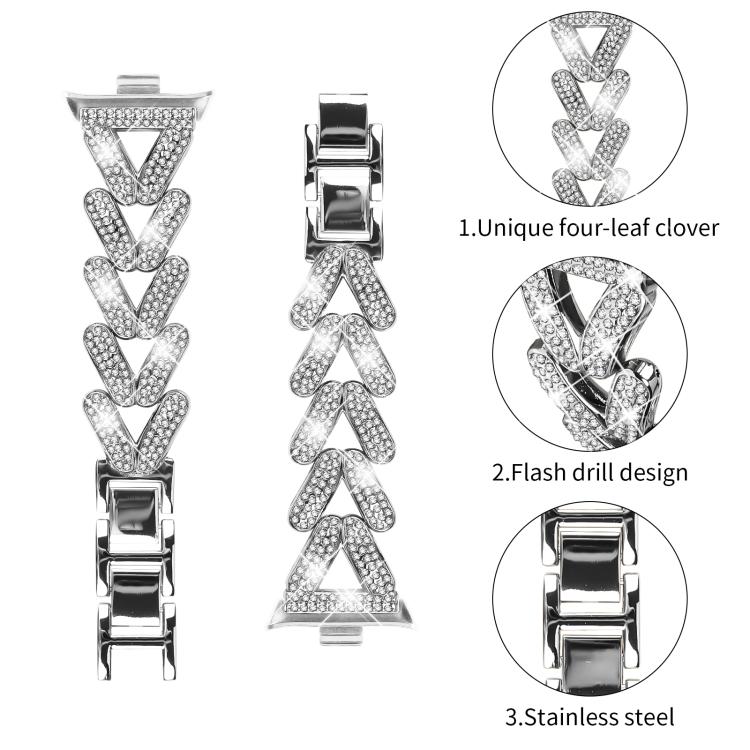 For Redmi Watch 3 20mm xDfind Small Twist Diamond Metal Watch Band