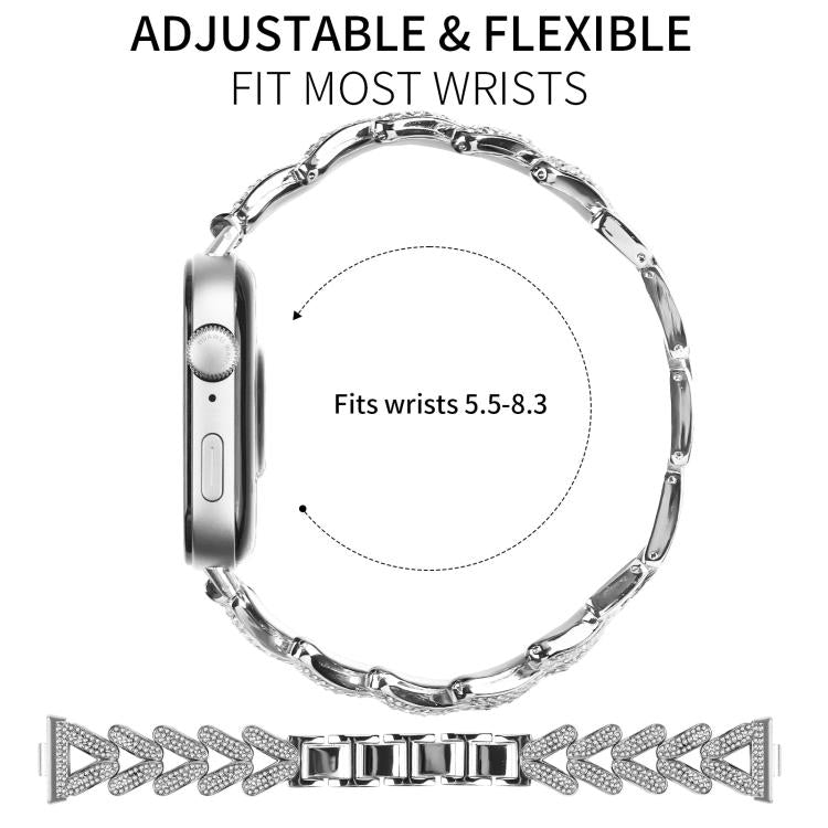 For Huawei Watch Fit 5 / Fit 5 Pro / Fit 4 20mm xDfind Small Twist Diamond Metal Watch Band