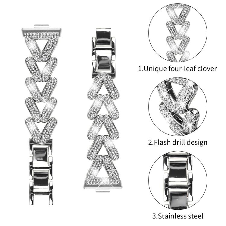 For Huawei Watch Fit 5 / Fit 5 Pro / Fit 4 20mm xDfind Small Twist Diamond Metal Watch Band