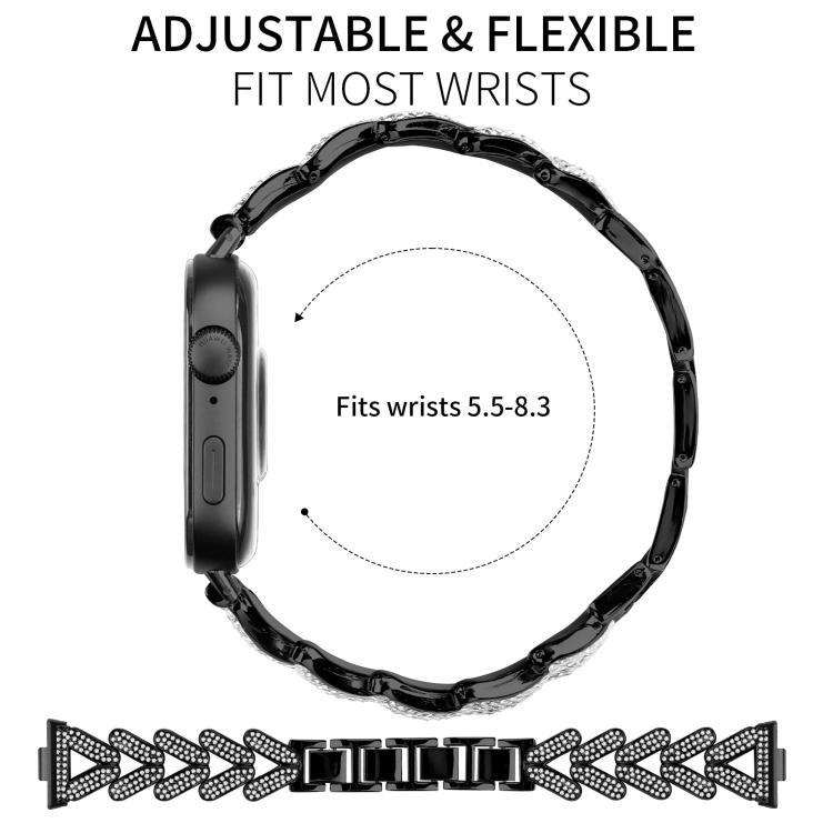 For Huawei Watch Fit 5 / Fit 5 Pro / Fit 4 20mm xDfind Small Twist Diamond Metal Watch Band