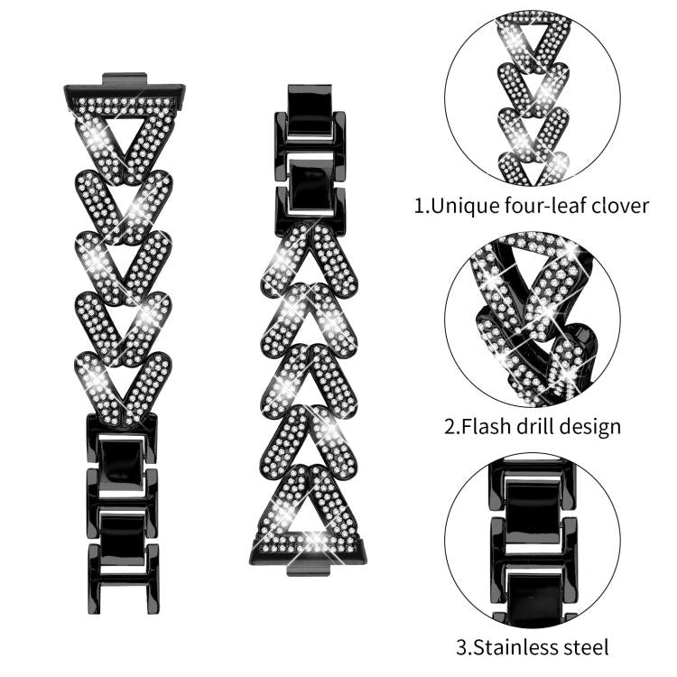 For Huawei Watch Fit 5 / Fit 5 Pro / Fit 4 20mm xDfind Small Twist Diamond Metal Watch Band