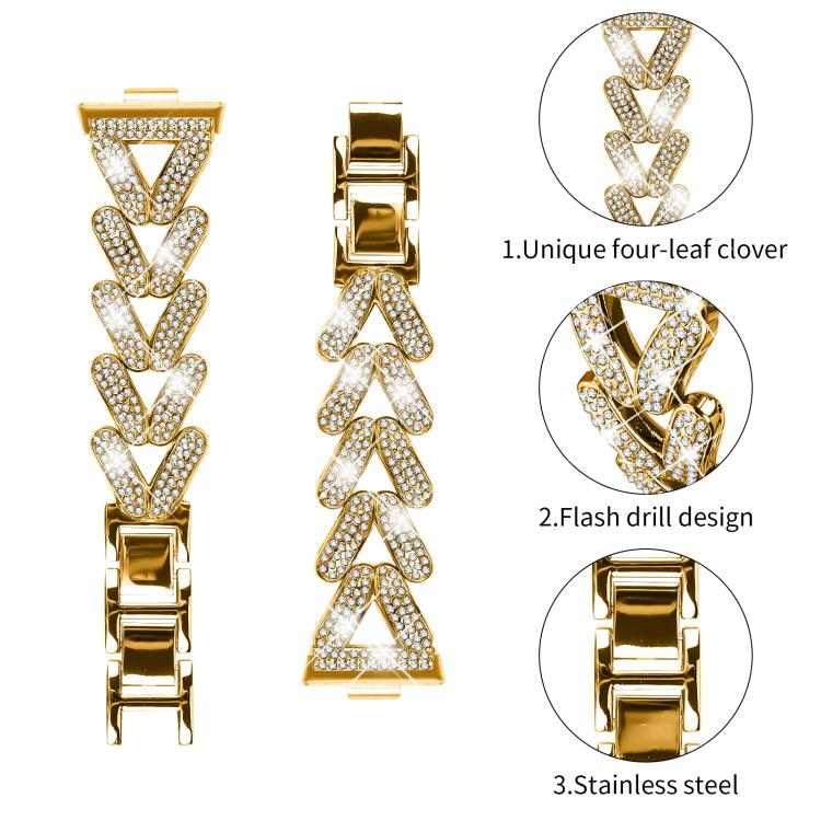 For Huawei Watch Fit 5 / Fit 5 Pro / Fit 4 20mm xDfind Small Twist Diamond Metal Watch Band