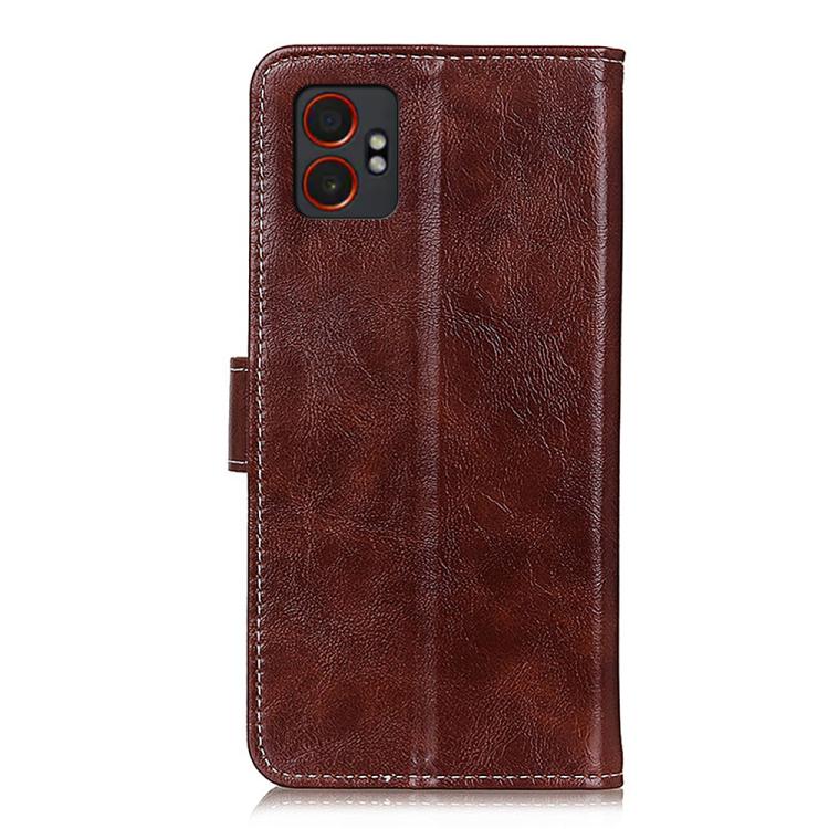 For Samsung Galaxy XCover7 Pro Retro Crazy Horse Texture Leather Phone Case