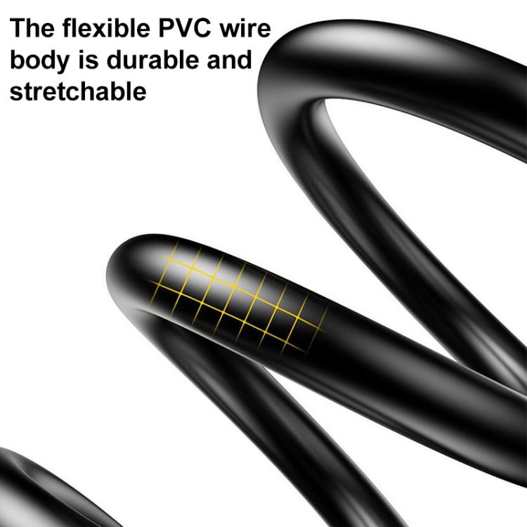 USB to 2 Pin / 4 Pin 2 in 1 Magnetic Charging Cable For Shokz Bone Conduction Earphone - Black