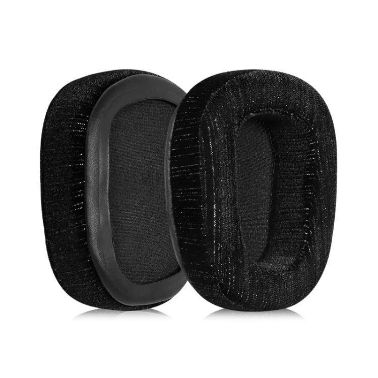 2pcs Insert Replacement Earpads For Logitech G533 / G633 / G635 / G933 / G935, Material:Glitter Velvet - Black