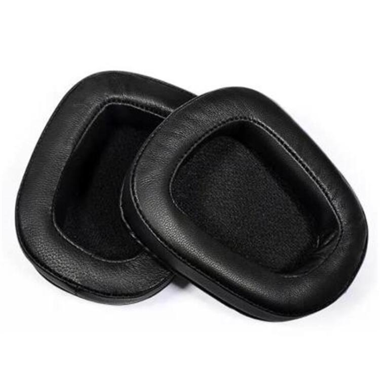 2pcs Insert Replacement Earpads For Logitech G533 / G633 / G635 / G933 / G935, Material:Lambskin - Black