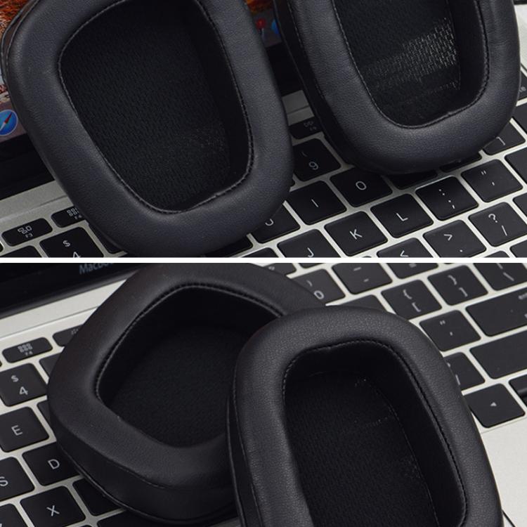 2pcs Insert Replacement Earpads For Logitech G533 / G633 / G635 / G933 / G935, Material:Cotton - Grey