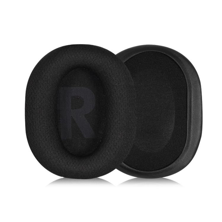 1 Pair Insert Replacement Earpads For Logitech G Pro X, Material:Plaited Interlock - Black