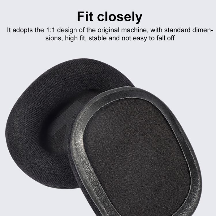 1 Pair Insert Replacement Earpads For Logitech G Pro X, Material:Mesh Fabric - Black