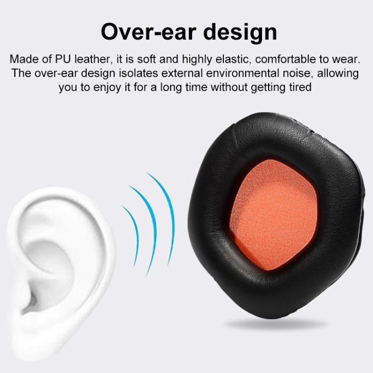 1 Pair Snap-on Replacement Earpads For ASUS ROG Strix7.1, Material:Ice Silk Fabric