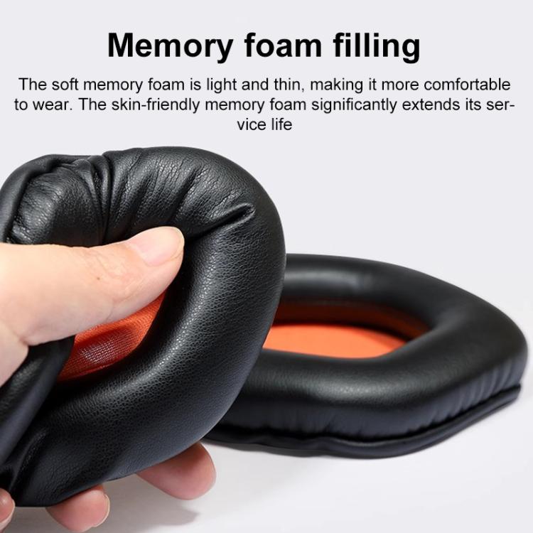 1 Pair Snap-on Replacement Earpads For ASUS ROG Strix7.1, Material:Ice Silk Fabric