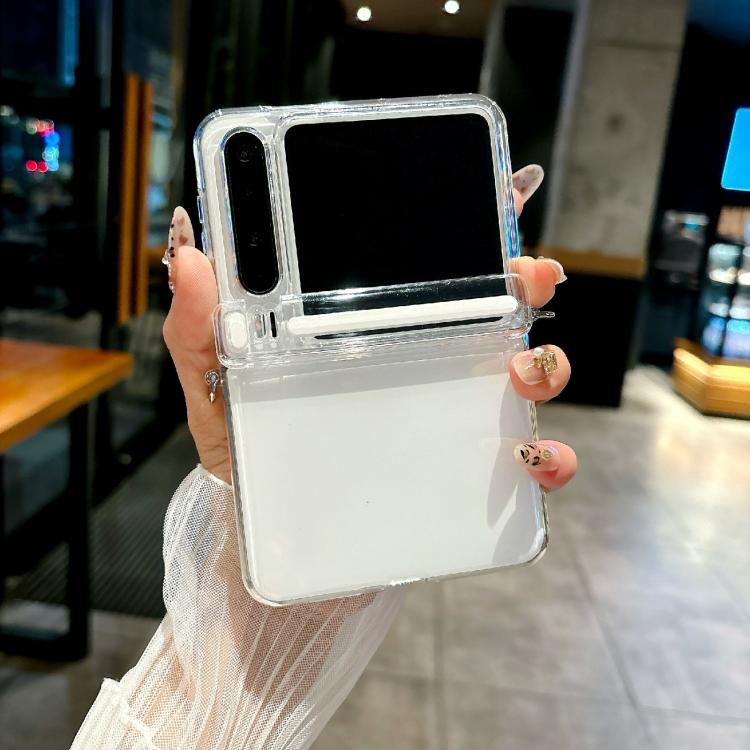 For Huawei Pura X Side Buckle Axis Transparent Phone Case
