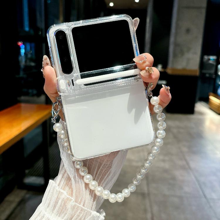 For Huawei Pura X Side Buckle Axis Transparent Phone Case with Bracelet