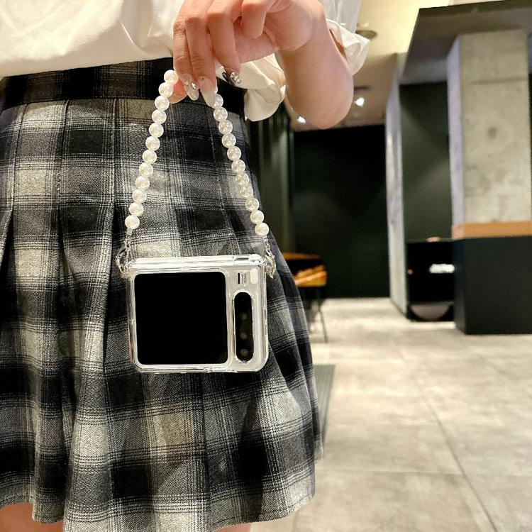 For Huawei Pura X Side Buckle Axis Transparent Phone Case with Bracelet