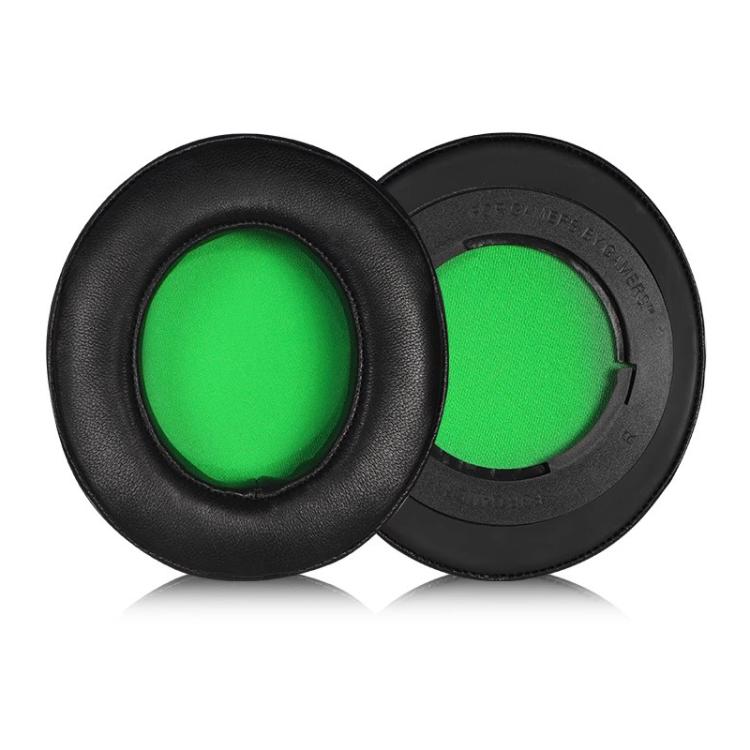 1 Pair Rotating Snap-on Replacement Earpads For Razer Kraken Pro V2, Material:Lambskin
