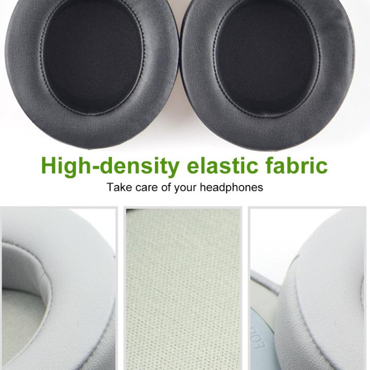 1 Pair Rotating Snap-on Replacement Earpads For Razer Kraken Pro V2, Material:Lambskin