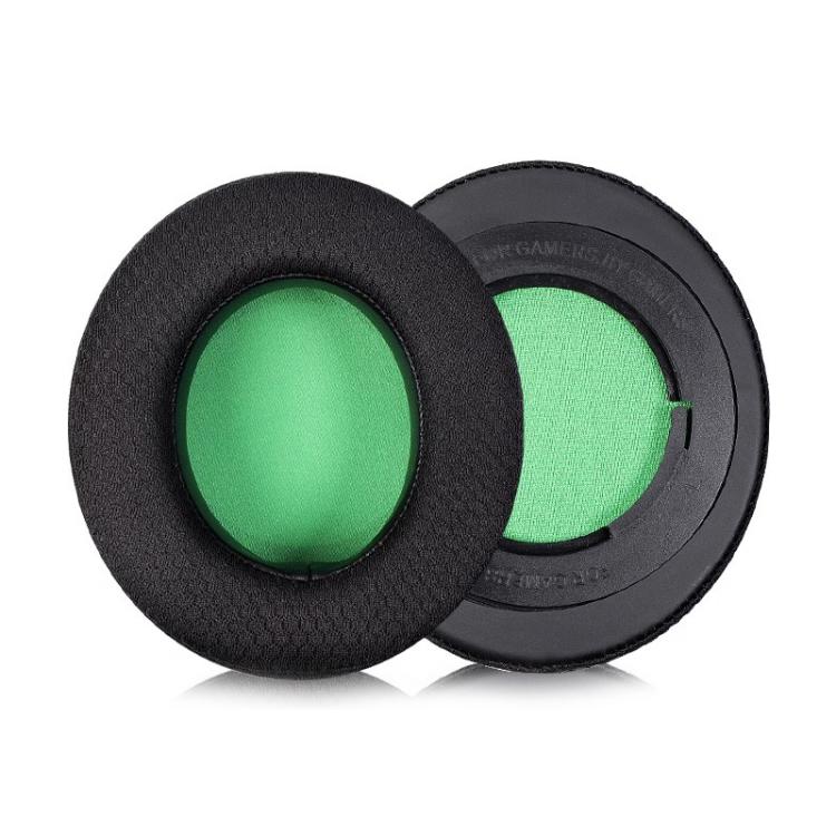 1 Pair Rotating Snap-on Replacement Earpads For Razer Kraken Pro V2, Material:Football Net Fabric