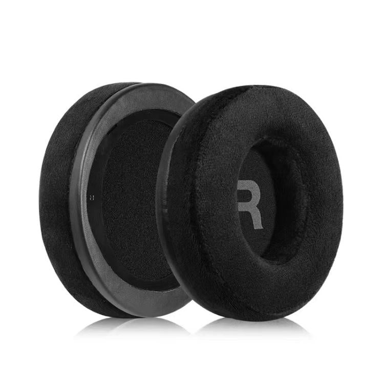 1 Pair Flannel Splicing Earphone Replacement Earpads Pads For Philips SHP9500 - Black