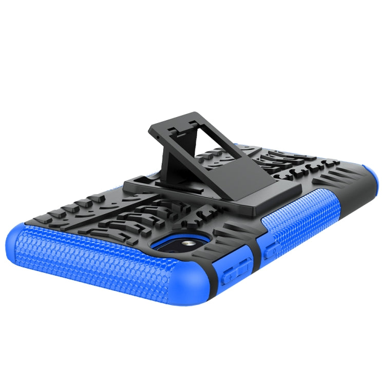 For Samsung Galaxy A01 Core Tire Texture Shockproof TPU + PC Protective Case with Holder