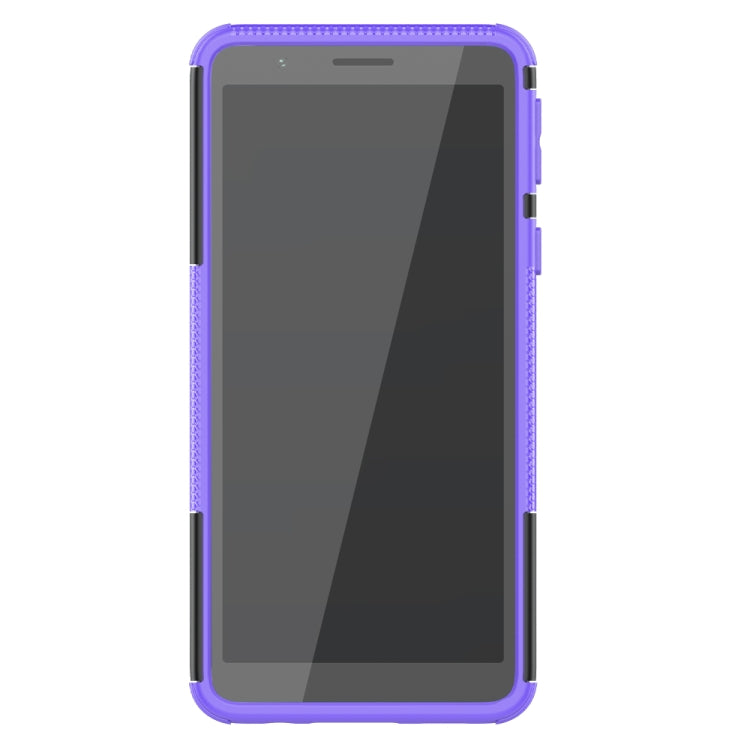 For Samsung Galaxy A01 Core Tire Texture Shockproof TPU + PC Protective Case with Holder