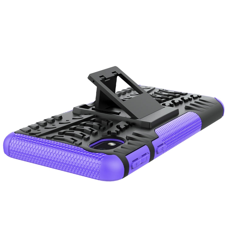 For Samsung Galaxy A01 Core Tire Texture Shockproof TPU + PC Protective Case with Holder