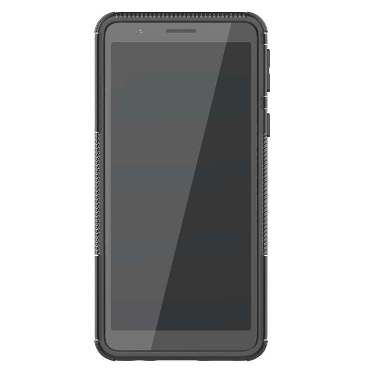 For Samsung Galaxy A01 Core Tire Texture Shockproof TPU + PC Protective Case with Holder