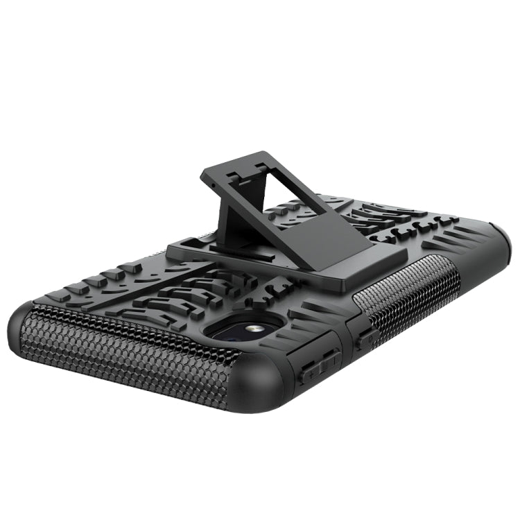 For Samsung Galaxy A01 Core Tire Texture Shockproof TPU + PC Protective Case with Holder