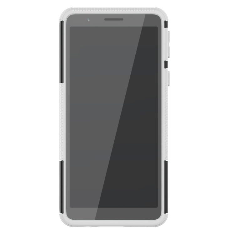 For Samsung Galaxy A01 Core Tire Texture Shockproof TPU + PC Protective Case with Holder