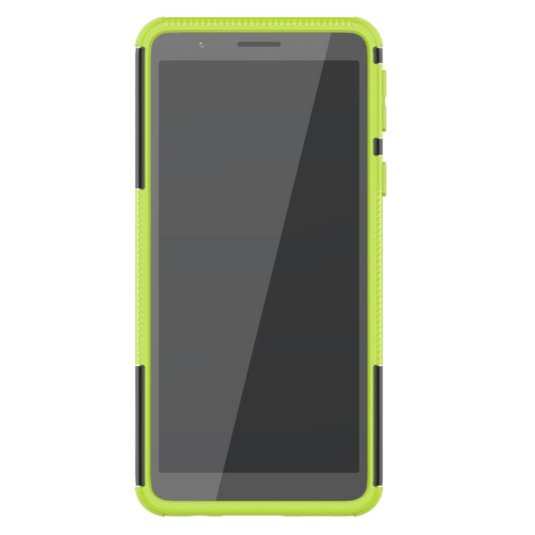 For Samsung Galaxy A01 Core Tire Texture Shockproof TPU + PC Protective Case with Holder